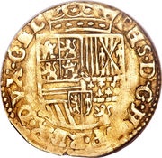 ½ Gold Real - Philip II PHS, Netherlands, 1562-1576 reverse image