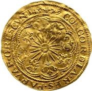 1 Rose Noble - Philip II, Netherlands, 1579 reverse image