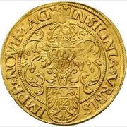 Double ducat Nijmegen, Netherlands, 1523 reverse image