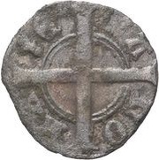 ¼ Groat "¼ Lion" - William VI, Netherlands, 1411 reverse image