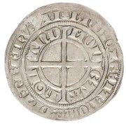 1 Groat - William V of Bavaria shield, Netherlands, 1388 reverse image