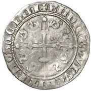 1 Groat - Albert of Bavaria Quadrilobe, Netherlands, 1389-1391 reverse image