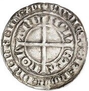 Groat - Albert of Bavaria Shield, Netherlands, 1391 reverse image