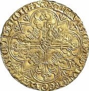 Large Agnel - William V of Bavaria, Netherlands, 1350-1377 reverse image