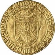 Large Gold Real - Philip the Handsome, Regency, Netherlands, 1487 reverse image