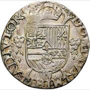 ⅕ Philipsdaalder - Philip II Countermark A13.2, Netherlands, 1564-1566 reverse image
