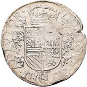 ⅕ Daalder "⅕ Philipsdaalder" - Philip II Countermark A13.2, Netherlands, 1573-1574 reverse image