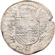 ½ Daalder "½ Philipsdaalder" - Philip II Bust left, Netherlands, 1573-1575 reverse image