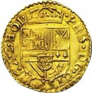 ½ Gold Real - Philip II Second type, Netherlands, 1562-1567 reverse image