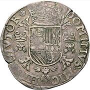 1 Daalder " Philipsdaalder" - Philip II PHILIPPVS - Countermark A13.1, Netherlands, 1561 reverse image