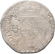 1 Daalder "Philipsdaalder" - Philip II With countermark, Netherlands, 1573-1574 reverse image