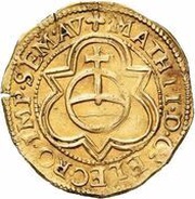 Guilder shields divide circle, Netherlands, 1612-1619 reverse image