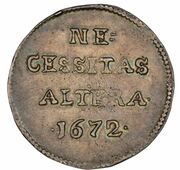 1 Daalder Siege coinage, Netherlands, 1672 reverse image
