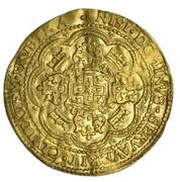 ½ Rose Nobel, Netherlands, 1600-1601 reverse image