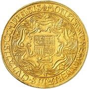 8 Rosenobles, Netherlands, 1600 reverse image