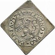14 Stuivers, klippe, Netherlands, 1574 reverse image