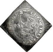 28 Stuivers, klippe, Netherlands, 1574 reverse image
