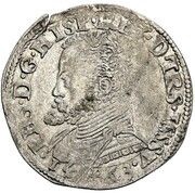 ⅕ Daalder "⅕ Philipsdaalder" - Philip II bust left obverse image