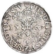 Daalder "Bourgondische Kruisrijksdaalder" - Philip II obverse image