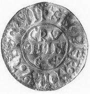 Denier - Bernold Groningen, Netherlands, 1046-1054 reverse image