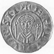 Denier - William I Groningen ; bust facing obverse image