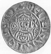 Denier - William I Groningen ; busts right, Netherlands, 1054-1076 reverse image
