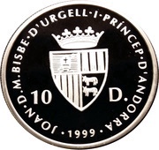 10 Diners - Joan Martí i Alanis Nordic Ski World Championships obverse image