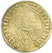 Guilder "Lebuinusgoudgulden" - In the name of Frederick III obverse image