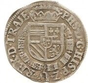 1⁄20 Daalder " 1⁄20 Philipsdaalder" - Philip II obverse image