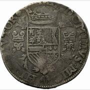 1 Daalder "Philipsdaalder" - Philip II ANG - Countermark A27.1, Netherlands, 1557 reverse image