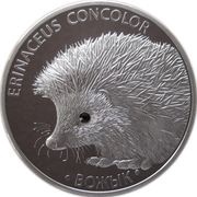 20 Roubles Hedgehog, Belarus, 2011 reverse image