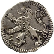 2 Stuivers, Netherlands, 1672-1679 reverse image