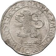 Daalder "Leeuwendaalder" Date in legend, Netherlands, 1641-1655 reverse image