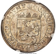 Silver Ducat Early type; lion with arrows, Netherlands, 1659-1669 reverse image