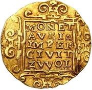1 Ducat - Ferdinand II Five lines reverse, Netherlands, 1630-1638 reverse image