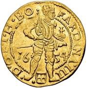 1 Ducat - Ferdinand II/III Four lines reverse obverse image
