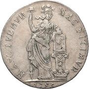1 Gulden - Batavian Republic Overijssel, Netherlands, 1795-1796 reverse image