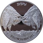 20 Roubles Bison, Belarus, 2012 reverse image