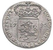 Silver Ducat - Batavian Republic West Friesland, Netherlands, 1795-1796 reverse image
