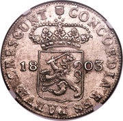 Silver Ducat - Batavian Republic Utrecht, Netherlands, 1795-1805 reverse image