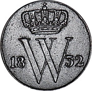 ½ Cent - Willem I obverse image