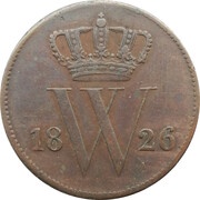 1 Cent - Willem I obverse image