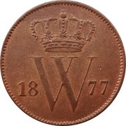 1 Cent - Willem III obverse image