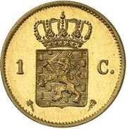 1 Cent - Willem III Pattern, Netherlands, 1875-1877 reverse image