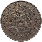 1 Cent - Wilhelmina obverse image