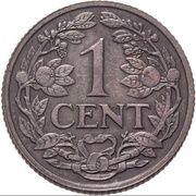 1 Cent - Wilhelmina, Netherlands, 1913-1941 reverse image