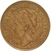 1 Cent - Wilhelmina Pattern obverse image