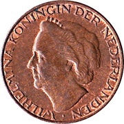 1 Cent - Wilhelmina obverse image