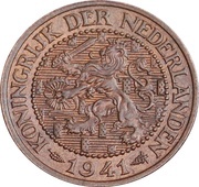 2½ Cents - Wilhelmina obverse image