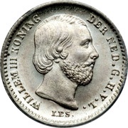 5 Cents - Willem III obverse image